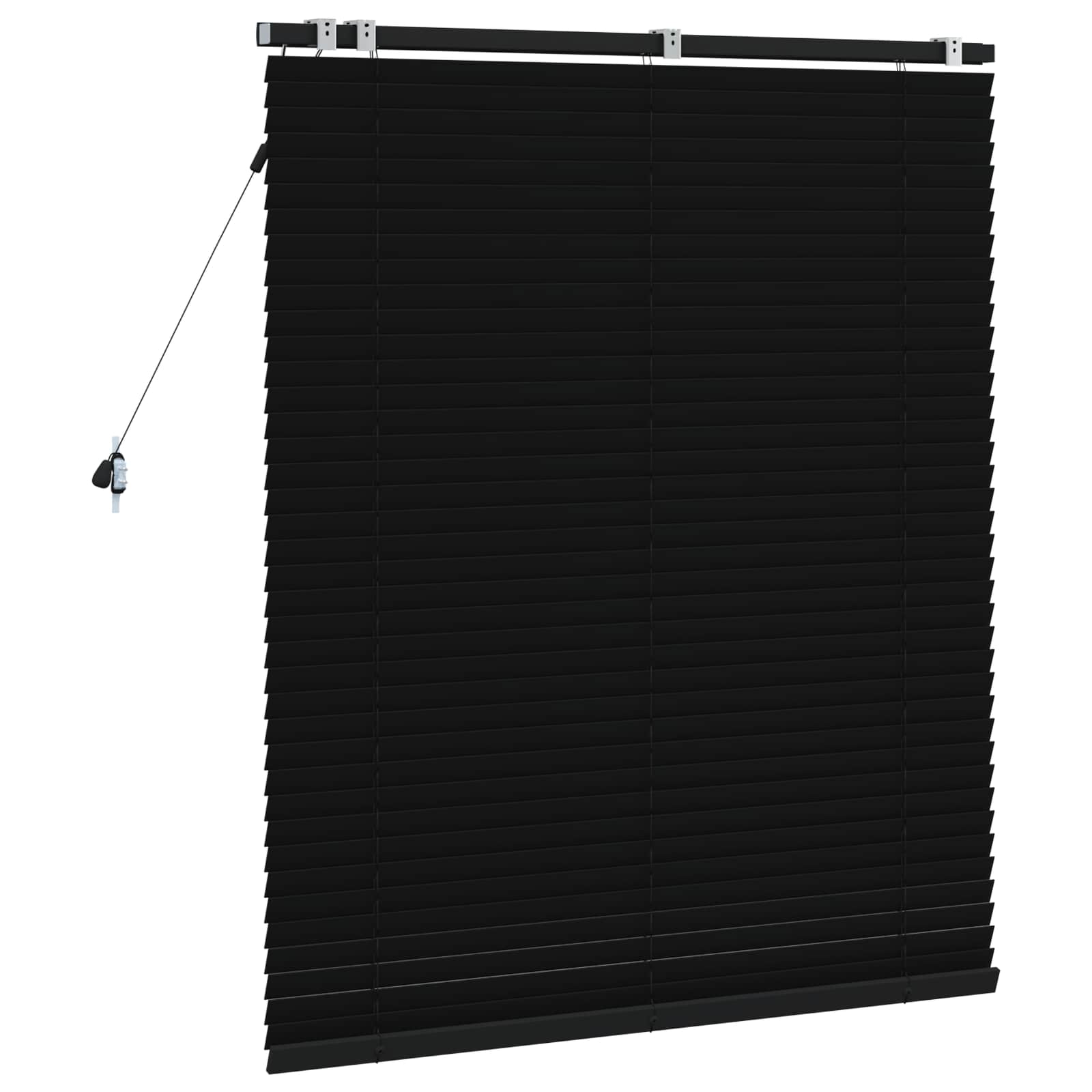 vidaXL Βενετσιάνικη Σκίαση Μαύρο 115 x 130 εκ 35 mm - Image 4