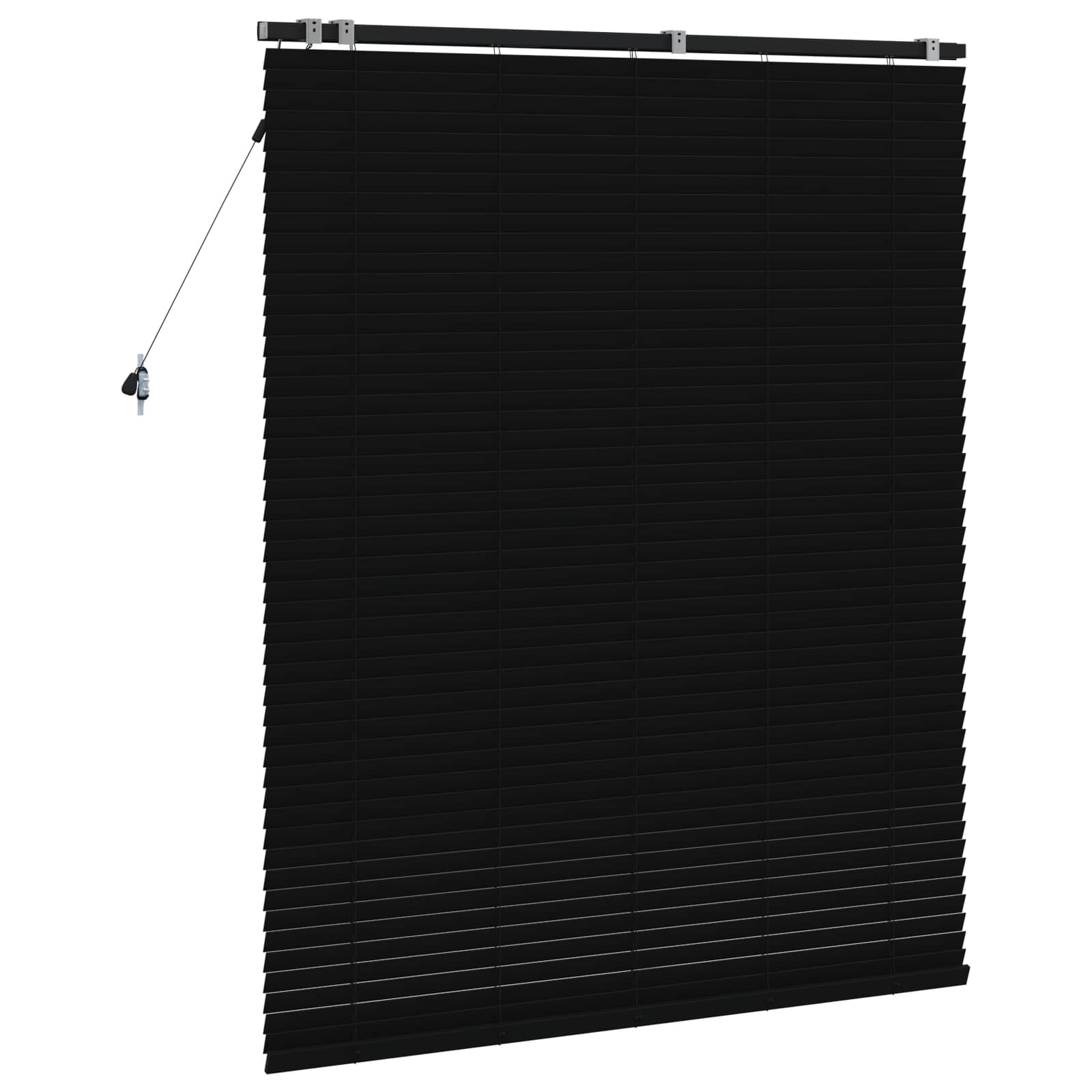 vidaXL Βενετσιάνικη Σκίαση Μαύρο 130 x 160 εκ 35 mm - Image 4