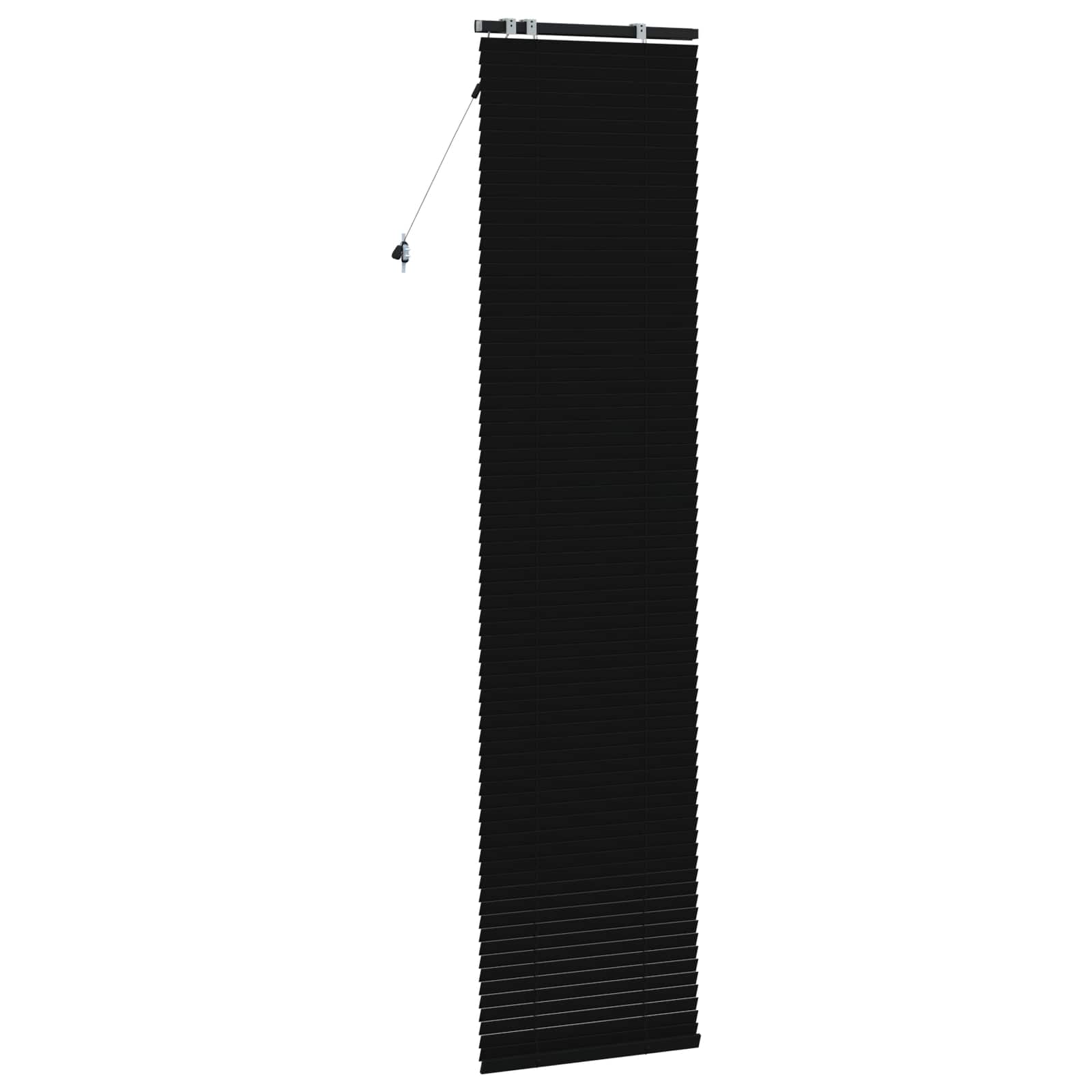 vidaXL Βενετσιάνικη Σκίαση Μαύρο 60 x 250 εκ. 35 mm - Image 4