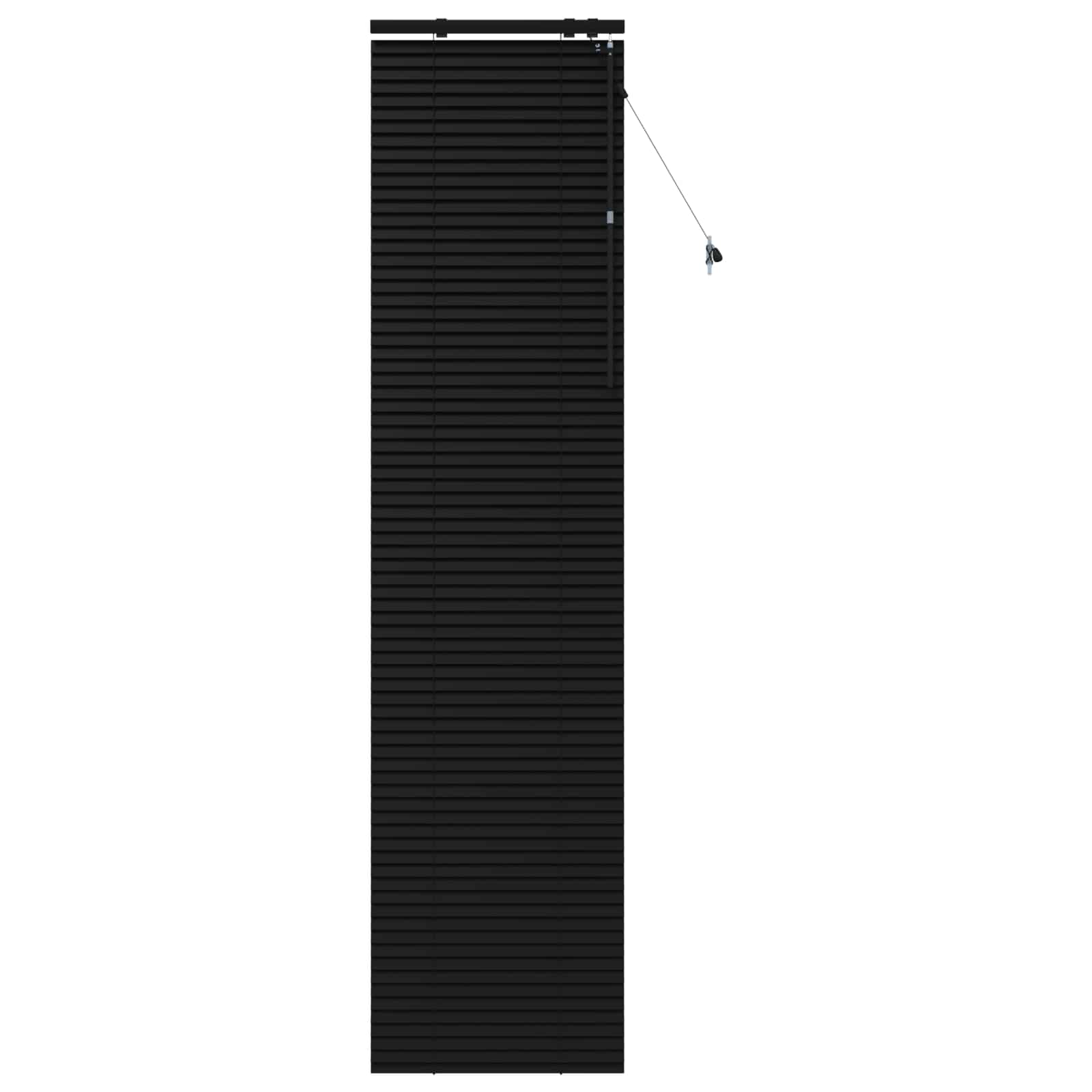 vidaXL Βενετσιάνικη Σκίαση Μαύρο 60 x 250 εκ. 35 mm - Image 2