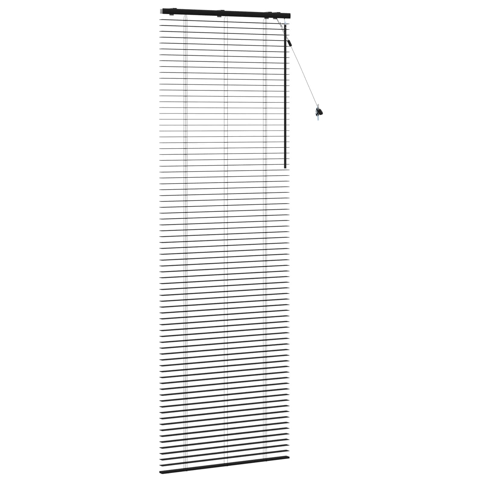 vidaXL Βενετσιάνικη Σκίαση Μαύρο 95 x 250 εκ. 35 mm - Image 3