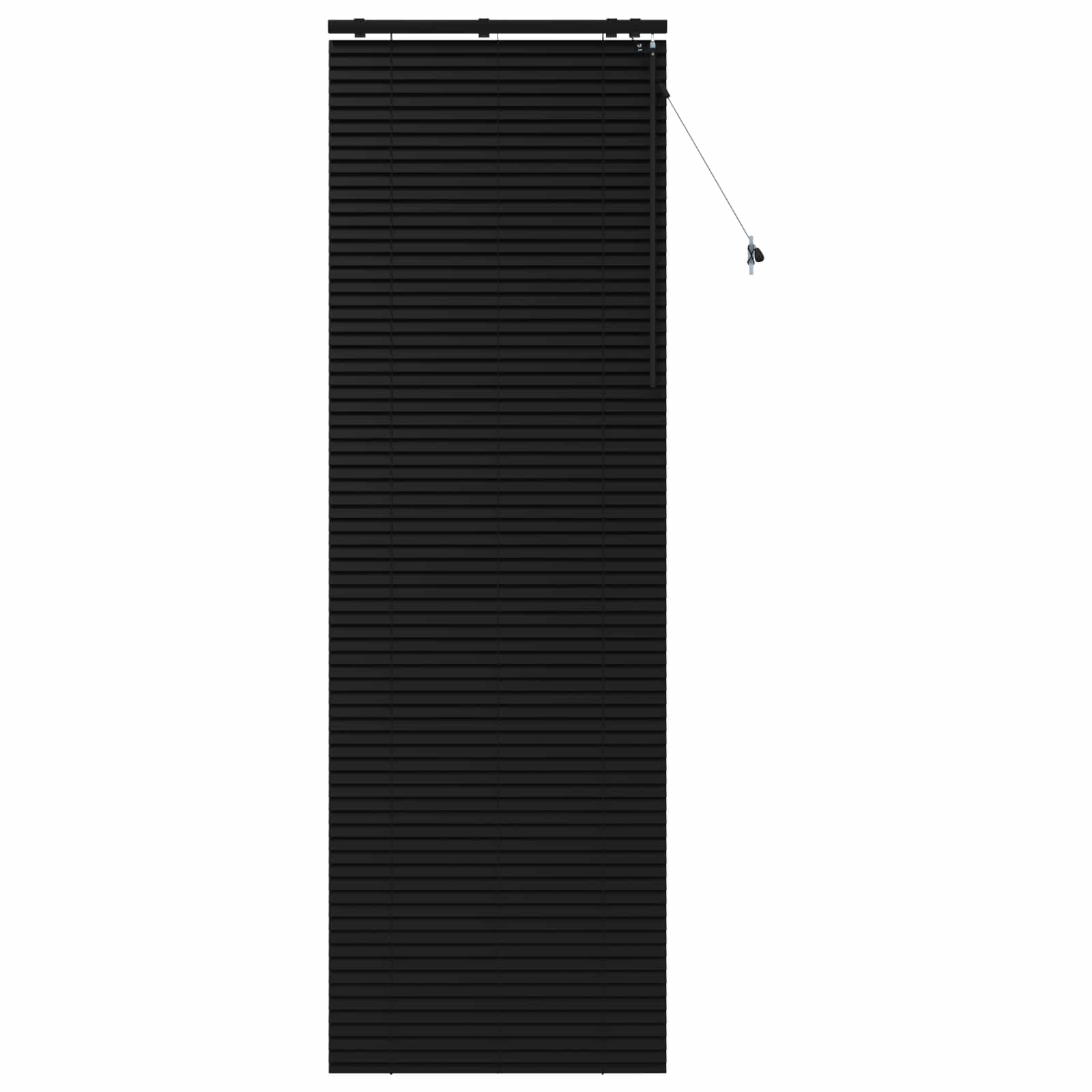 vidaXL Βενετσιάνικη Σκίαση Μαύρο 95 x 250 εκ. 35 mm - Image 2