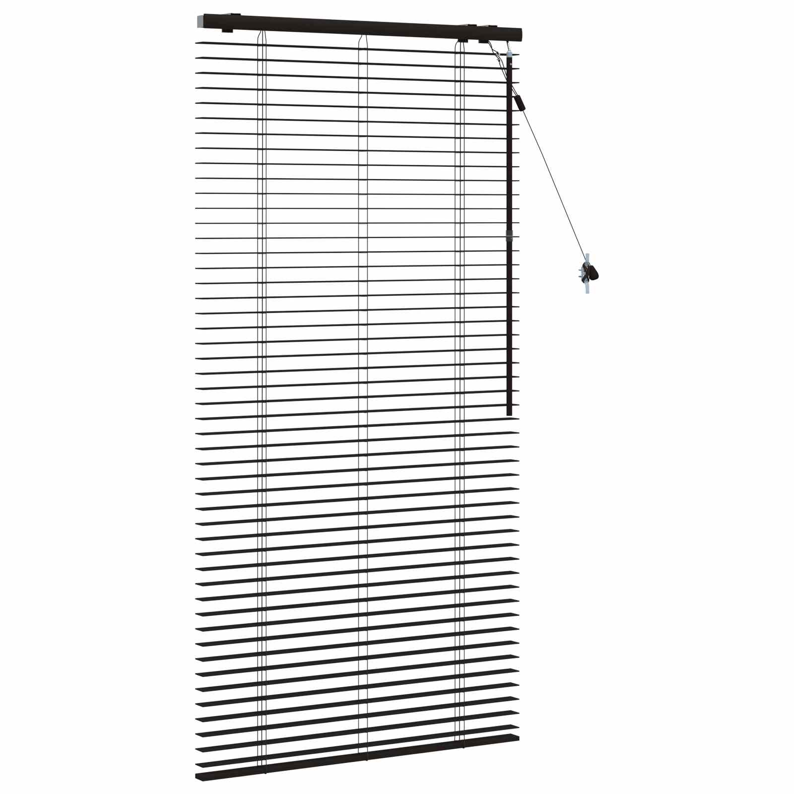 vidaXL Βενετσιάνικη Σκίαση Σκούρο Καφέ 75 x 160 εκ. 35 mm - Image 3