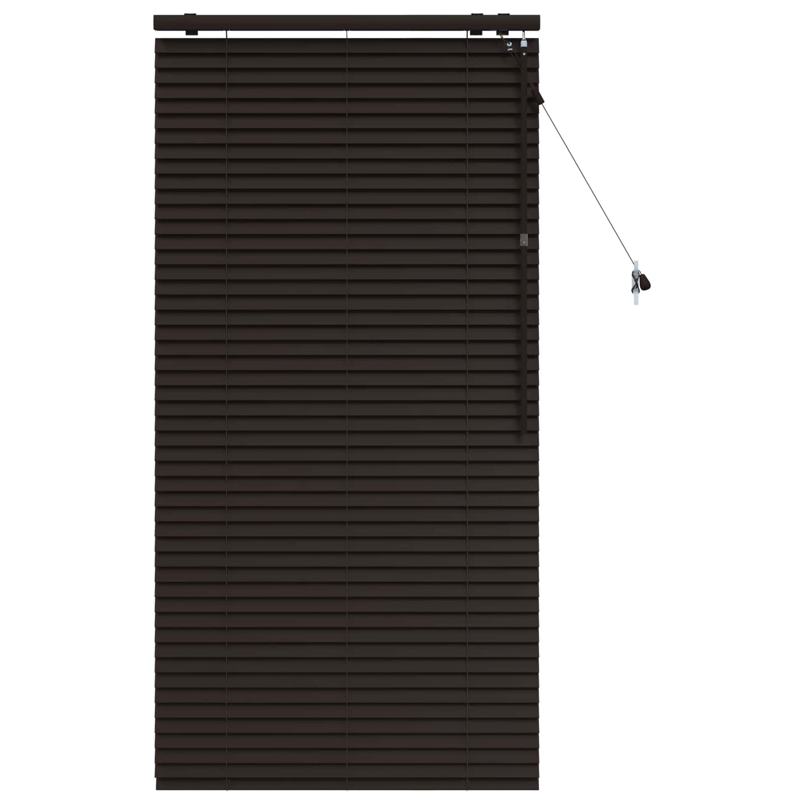 vidaXL Βενετσιάνικη Σκίαση Σκούρο Καφέ 75 x 160 εκ. 35 mm - Image 2
