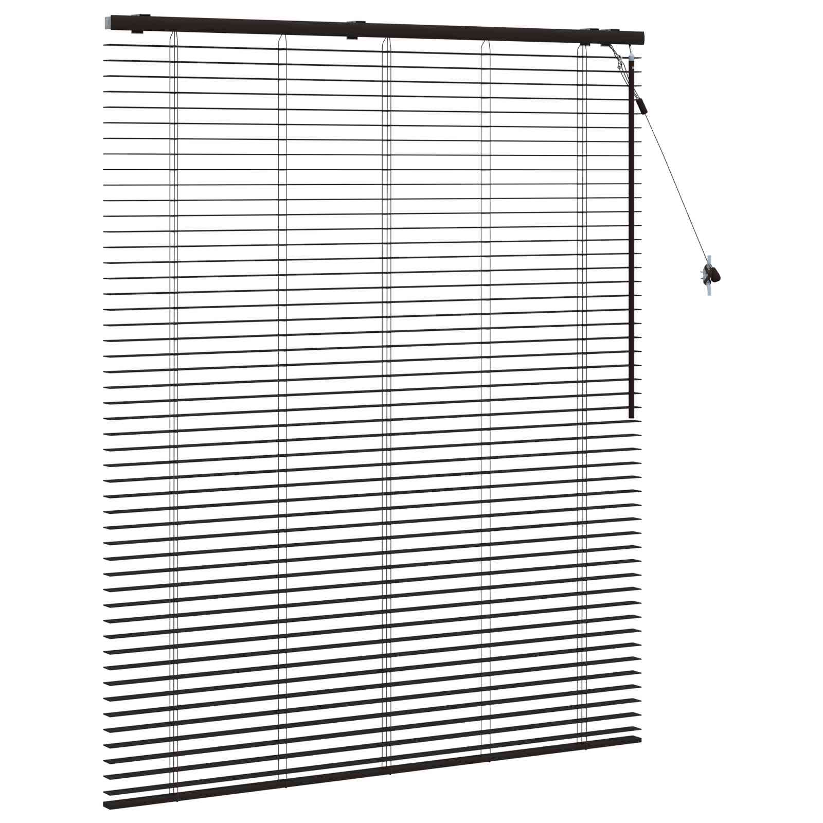 vidaXL Βενετσιάνικη Σκίαση Σκούρο Καφέ 125 x 160 εκ. 35 mm - Image 3