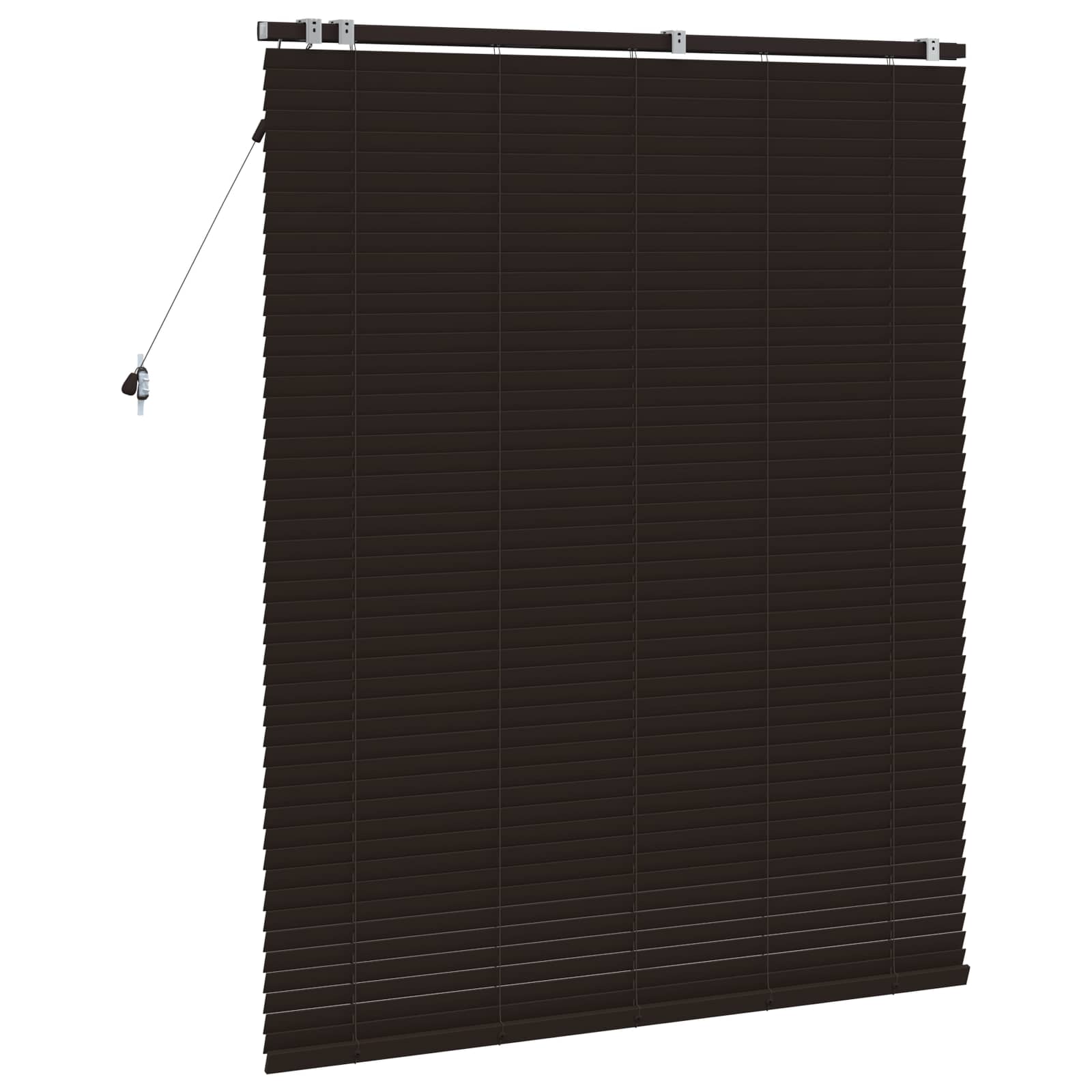 vidaXL Βενετσιάνικη Σκίαση Σκούρο Καφέ 125 x 160 εκ. 35 mm - Image 4