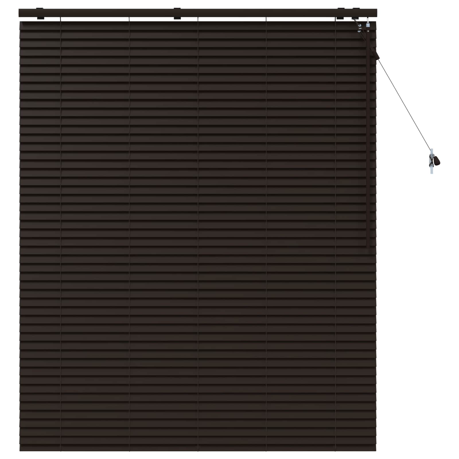vidaXL Βενετσιάνικη Σκίαση Σκούρο Καφέ 125 x 160 εκ. 35 mm - Image 2
