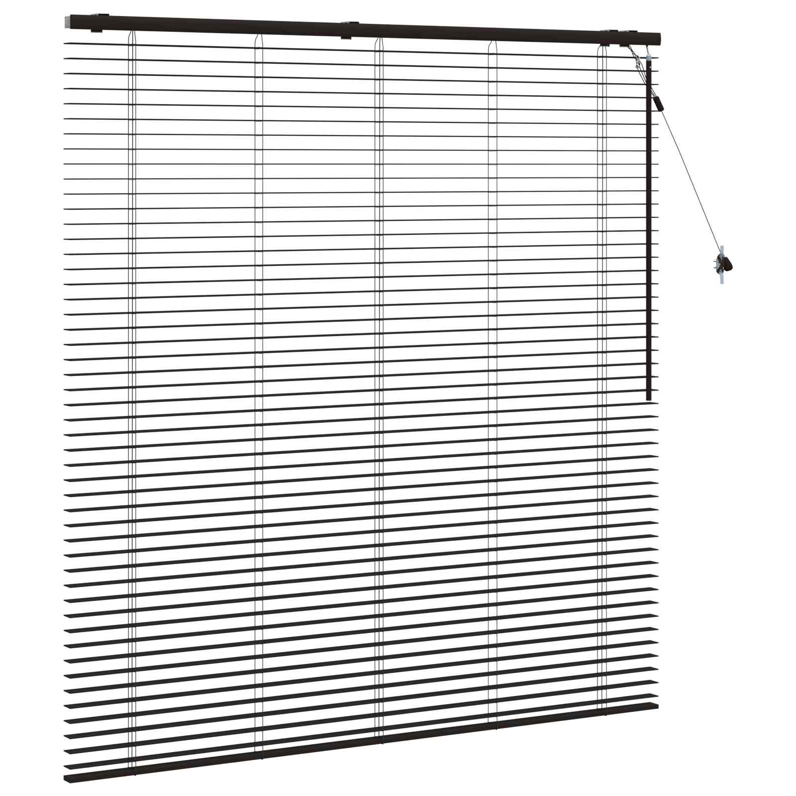 vidaXL Βενετσιάνικη Σκίαση Σκούρο Καφέ 155 x 160 εκ. 35 mm - Image 3