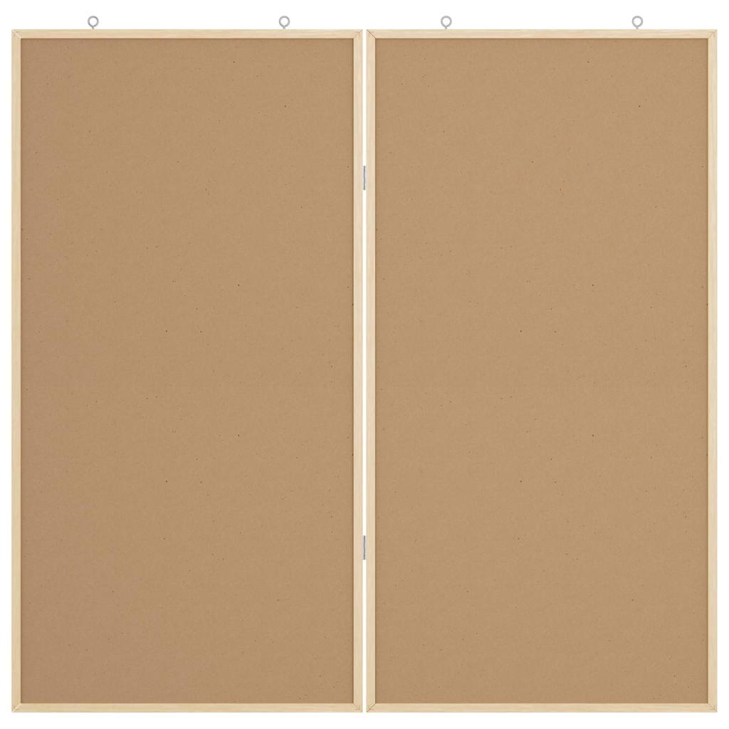 vidaXL Πίνακας Ενημερώσεων Μαύρο 100 x 100 x 1,4 εκ. Μασίφ ξύλο πεύκου - Image 6