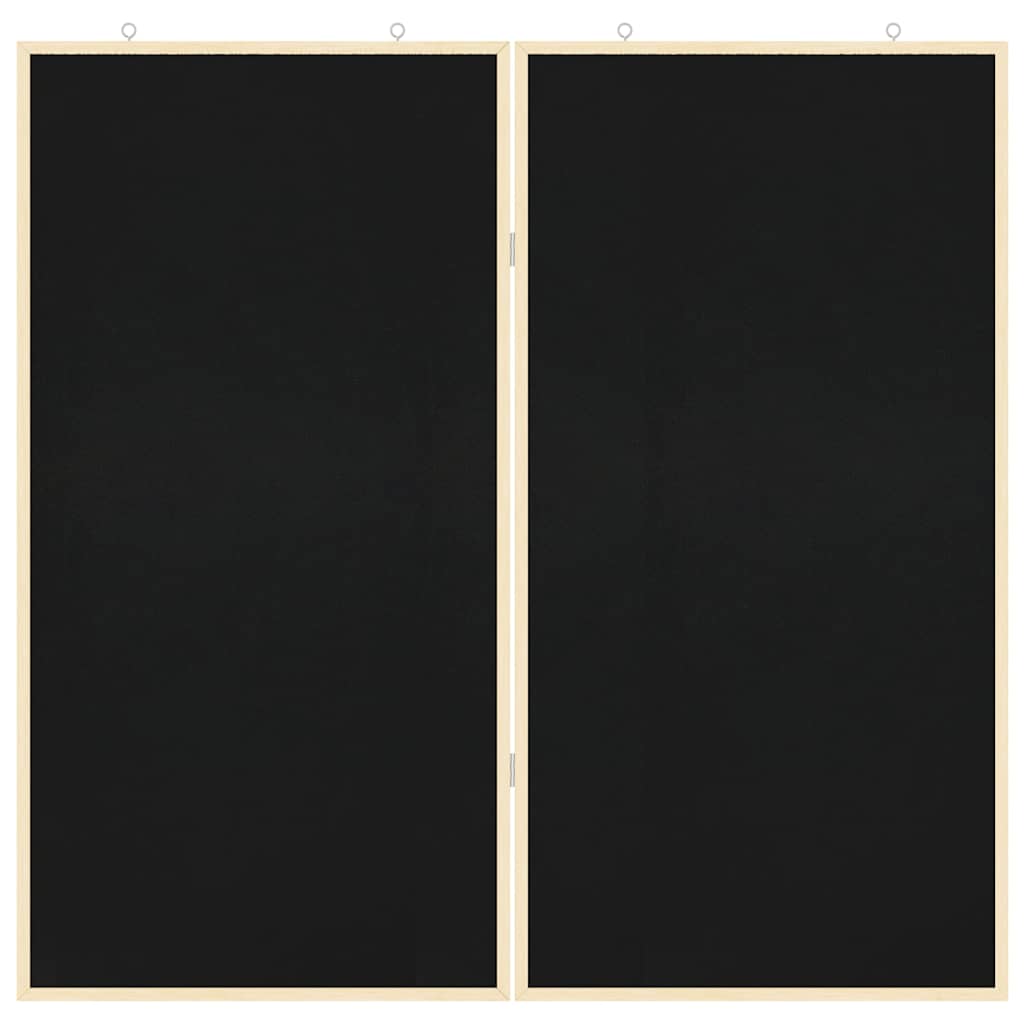 vidaXL Πίνακας Ενημερώσεων Μαύρο 100 x 100 x 1,4 εκ. Μασίφ ξύλο πεύκου - Image 4