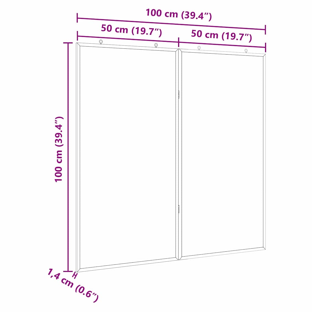 vidaXL Πίνακας Ενημερώσεων Μαύρο 100 x 100 x 1,4 εκ. Μασίφ ξύλο πεύκου - Image 10