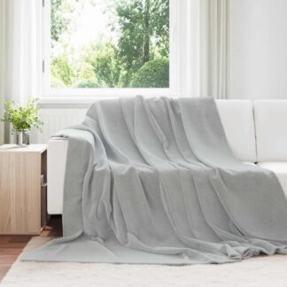 vidaXL Ριχτάρι Γκρι 220 x 240 cm 1.37 kg Μαλλί