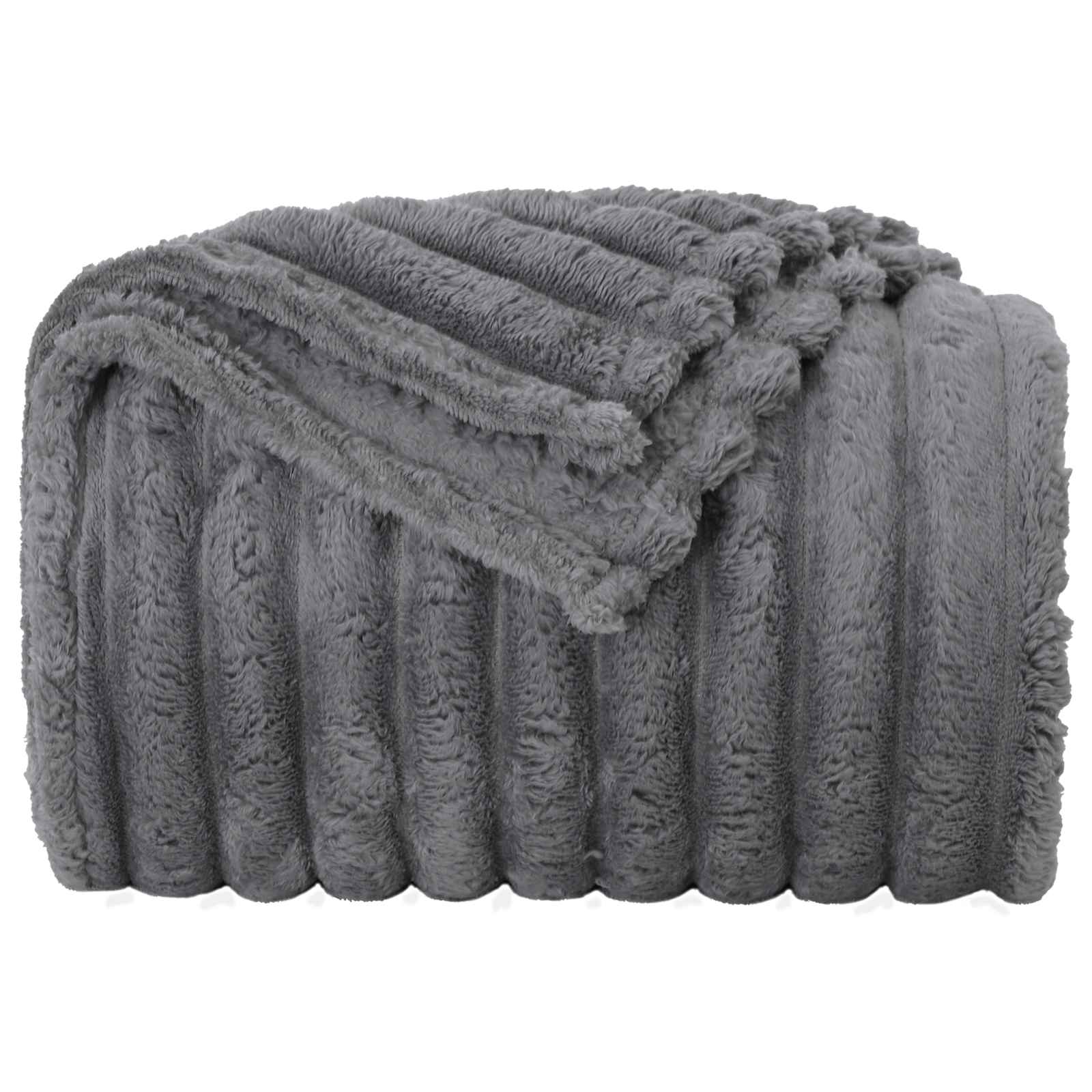 vidaXL Ριχτάρι Σκούρο Γκρι 270 x 240 cm 1.73 kg Μαλλί - Image 4
