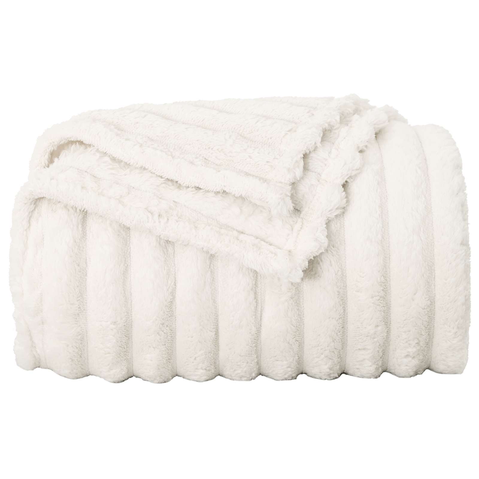 vidaXL Ριχτάρια 6 τμχ. Κρεμ 150 x 130 εκ 2.85 kg Μαλλί - Image 5