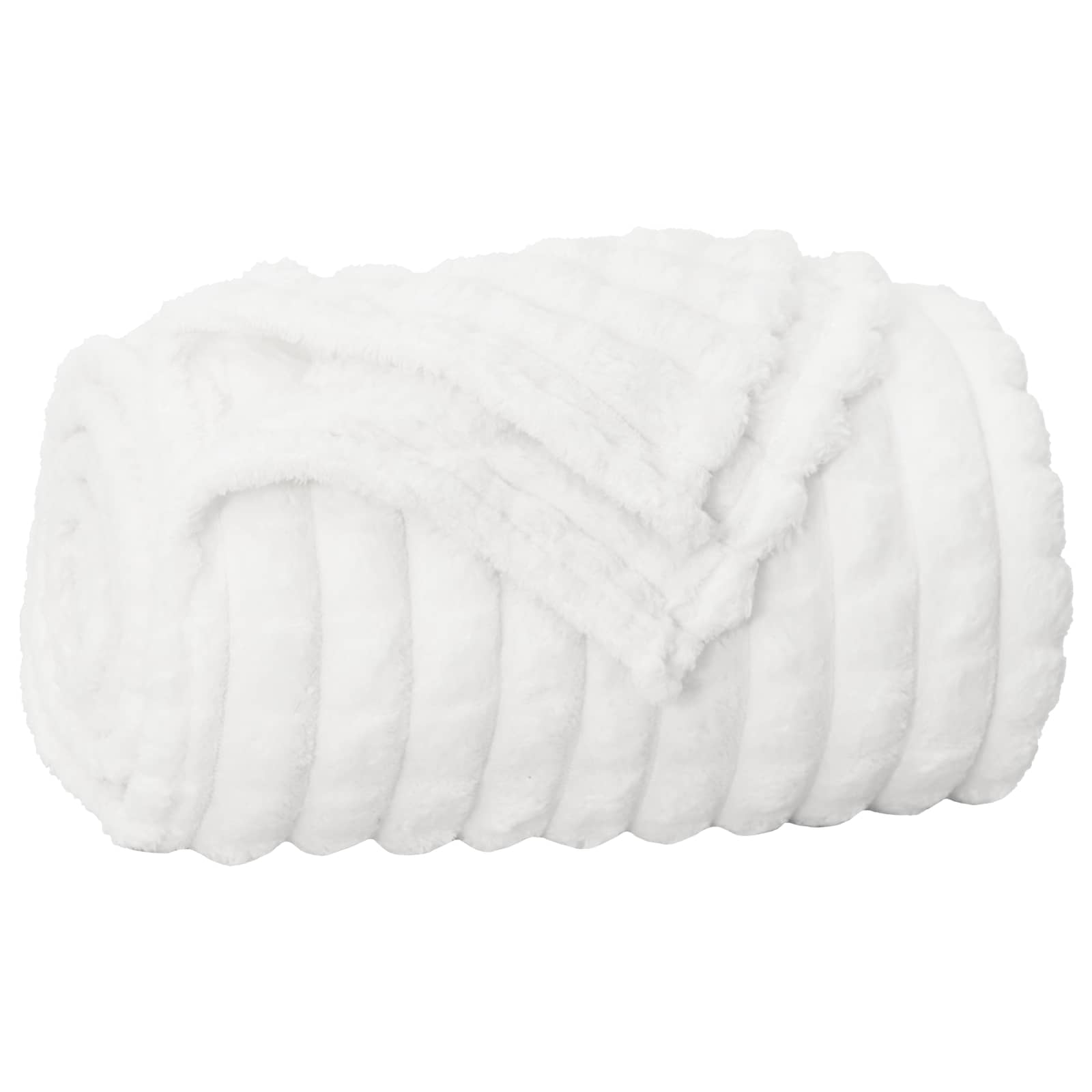 vidaXL Κουβέρτα Λευκό 240 x 220 cm 1.37 kg Μαλλί - Image 2