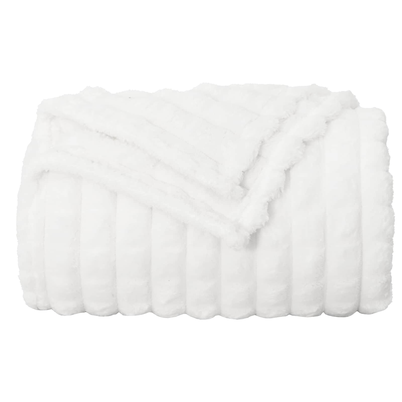 vidaXL Κουβέρτα Λευκό 240 x 220 cm 1.37 kg Μαλλί - Image 4