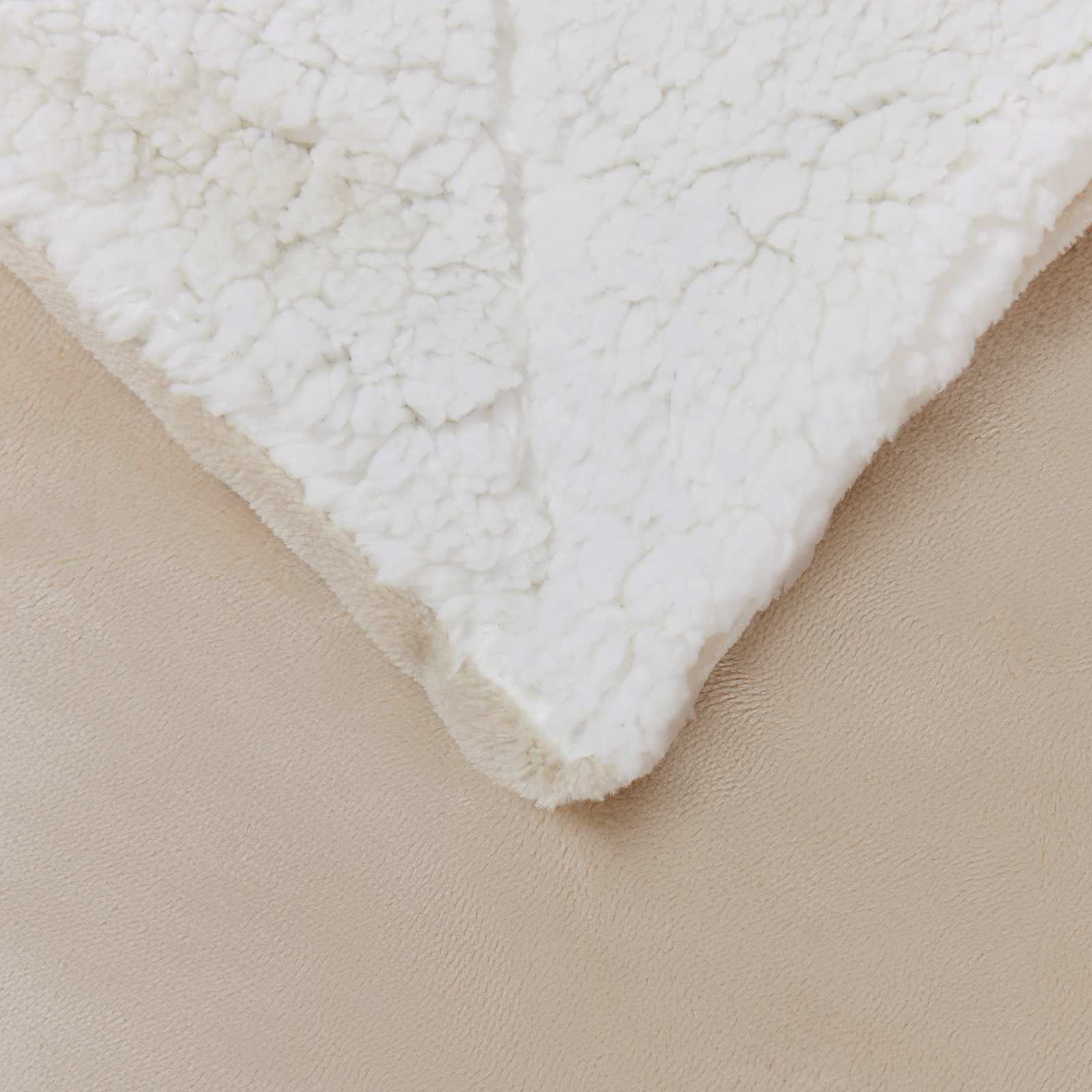 vidaXL Ριχτάρι Μπεζ 150 x 200 cm 1.64 kg Μαλλί - Image 5