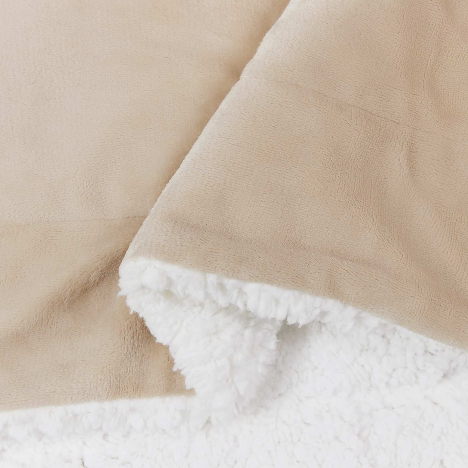 vidaXL Ριχτάρι Μπεζ 150 x 200 cm 1.64 kg Μαλλί - Image 6