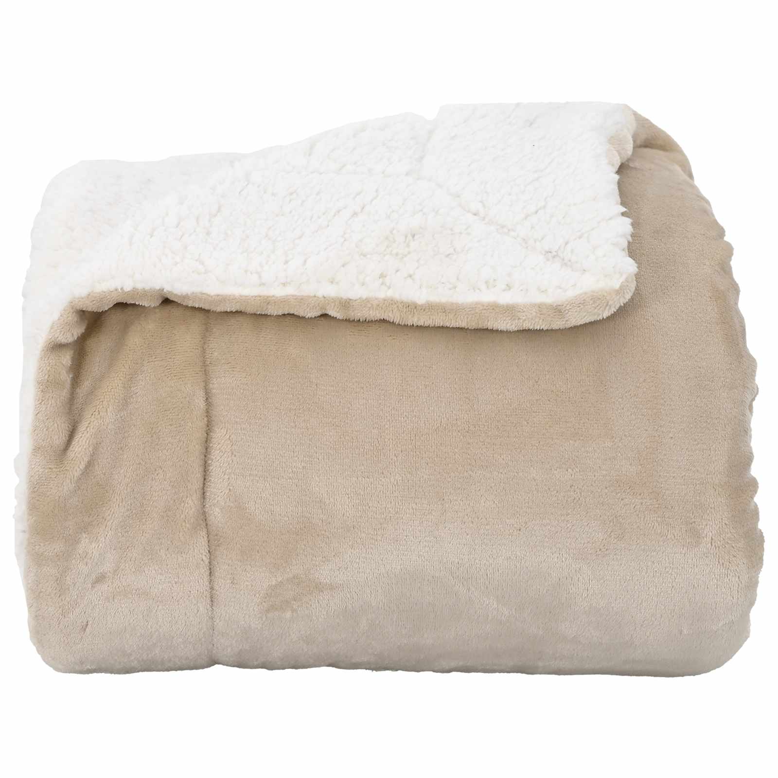 vidaXL Ριχτάρι Μπεζ 150 x 200 cm 1.64 kg Μαλλί - Image 4