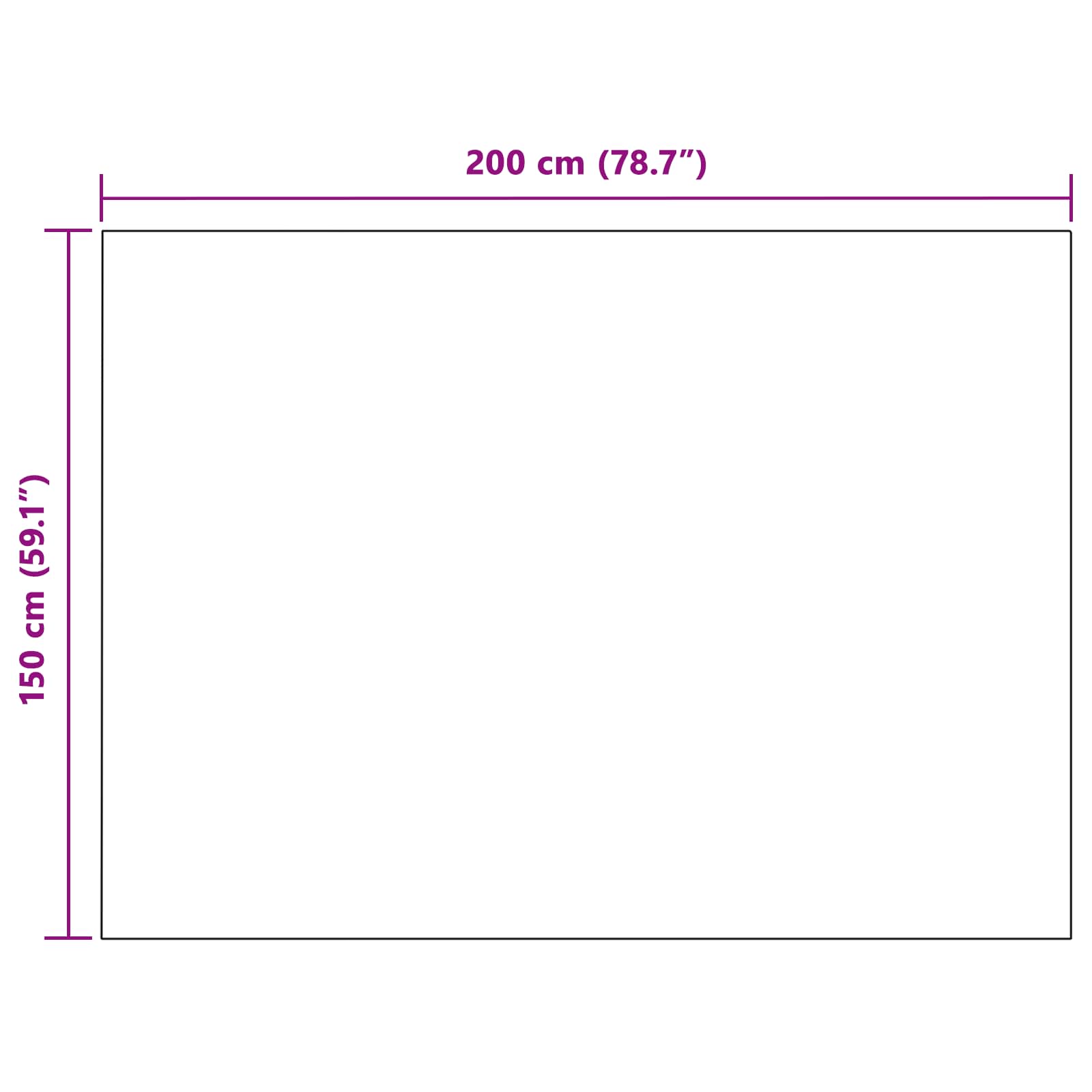 vidaXL Ριχτάρια 6 τμχ. Μαύρο 200 x 150 cm 2.61 kg Μαλλί - Image 9