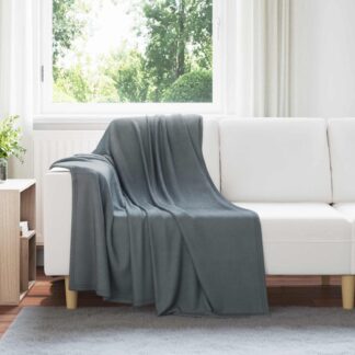 vidaXL Ριχτάρια 24 τμχ. Σκούρο Γκρι 170 x 130 εκ. 7.81 kg Μαλλί