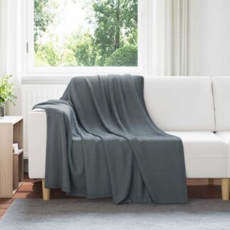 vidaXL Ριχτάρια 24 τμχ. Σκούρο Γκρι 200 x 150 cm 10.41 kg Μαλλί