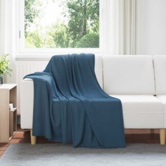 vidaXL Ριχτάρια 24 τμχ. Σκούρο μπλε 170 x 130 εκ. 8.06 kg Μαλλί