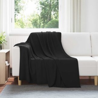 vidaXL Ριχτάρια 24 τμχ. Μαύρο 200 x 150 cm 10.08 kg Μαλλί