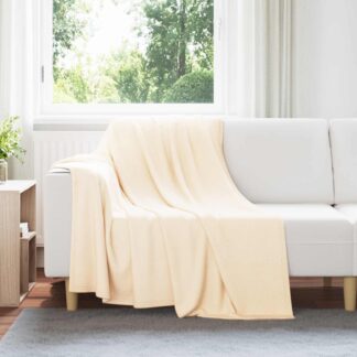 vidaXL Ριχτάρια 24 τμχ. Κρεμ 200 x 150 cm 10.08 kg Μαλλί