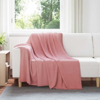 vidaXL Ριχτάρια 24 τμχ. Ροζ 200 x 150 cm 10.41 kg Μαλλί