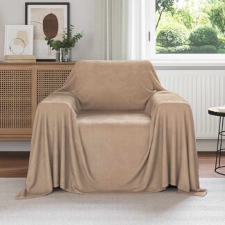 vidaXL Ριχτάρια 6 τμχ. Καμηλοπάρδαλη 210 x 140 εκ 2.48 kg Μαλλί