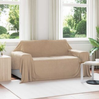 vidaXL Ριχτάρια 6 τμχ. Καμηλοπάρδαλη 280 x 210 εκ. 4.75 kg Μαλλί