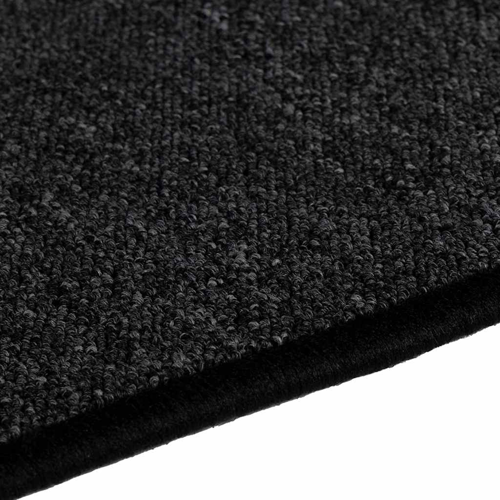 vidaXL Δερμάτινο Χαλί Ανθρακί 100 x 100 cm 100% Πολυπροπυλένιο - Image 7
