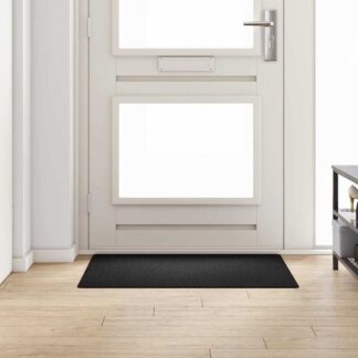 vidaXL Δερμάτινο Χαλί Ανθρακί 100 x 100 cm 100% Πολυπροπυλένιο