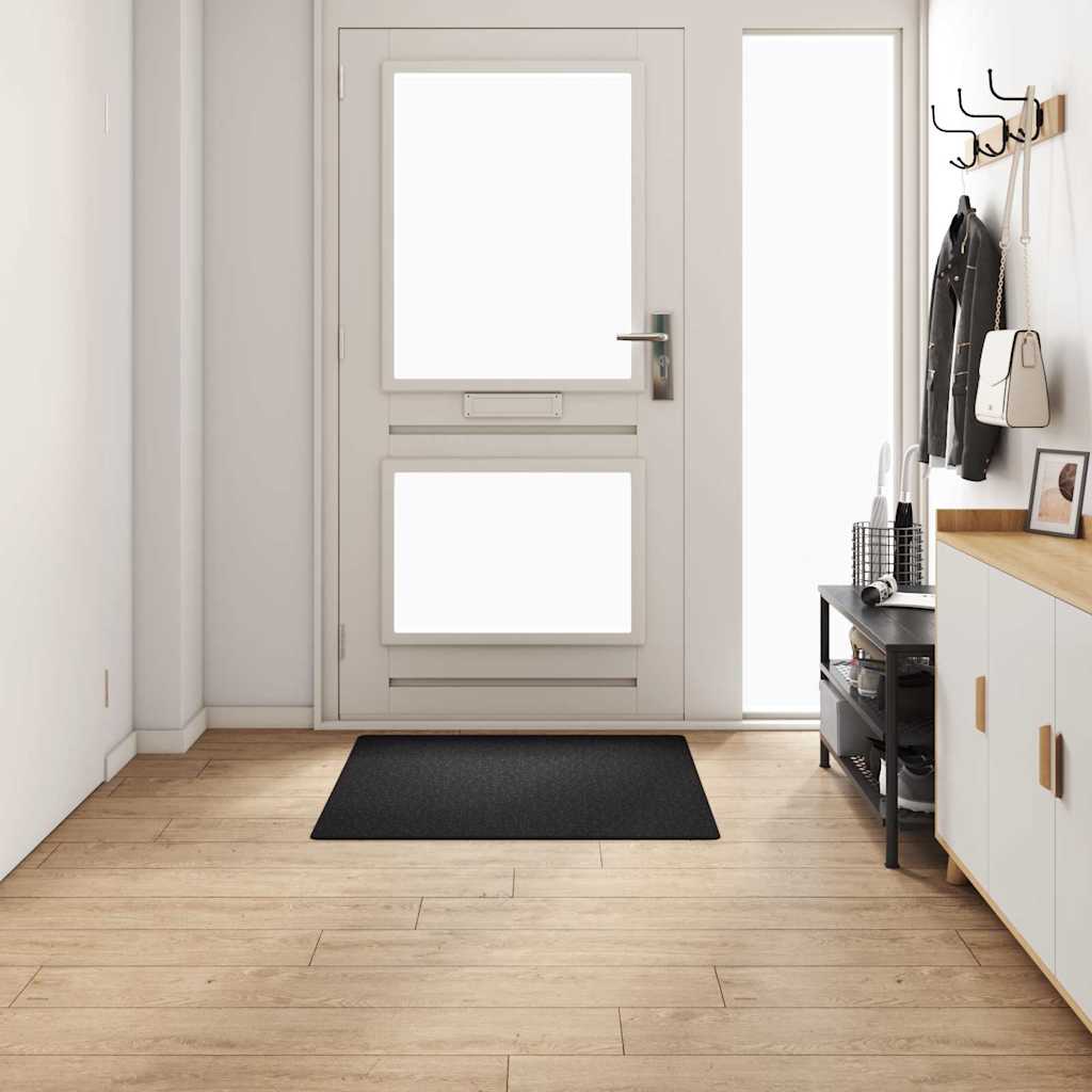vidaXL Δερμάτινο Χαλί Ανθρακί 100 x 100 cm 100% Πολυπροπυλένιο - Image 3