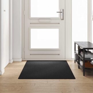 vidaXL Δερμάτινο Χαλί Ανθρακί 100 x 250 cm 100% Πολυπροπυλένιο
