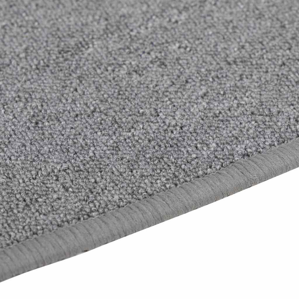 vidaXL Δερμάτινο Χαλί Ανοιχτό γκρι 100 x 100 cm 100% Πολυπροπυλένιο - Image 7