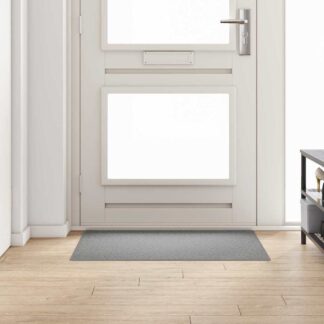 vidaXL Δερμάτινο Χαλί Ανοιχτό γκρι 100 x 100 cm 100% Πολυπροπυλένιο