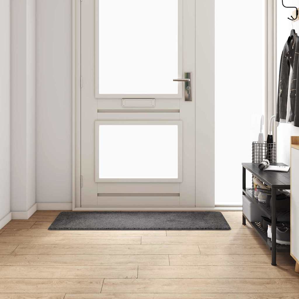 vidaXL Δερμάτινο Χαλί Γκρι 50 x 150 cm 100% Πολυπροπυλένιο Τούφτα - Image 3
