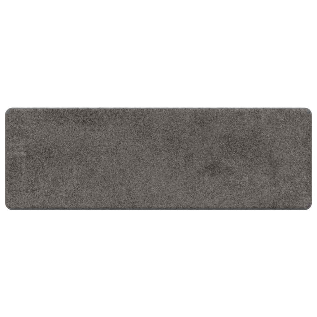 vidaXL Δερμάτινο Χαλί Γκρι 50 x 150 cm 100% Πολυπροπυλένιο Τούφτα - Image 2