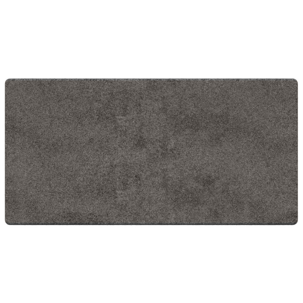 vidaXL Δερμάτινο Χαλί Γκρι 100 x 200 cm 100% Πολυπροπυλένιο Τούφτα - Image 2