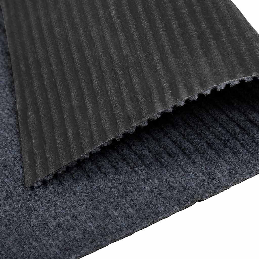 vidaXL Δερμάτινο Χαλί Γκρι 80 x 250 cm ύφασμα - Image 6