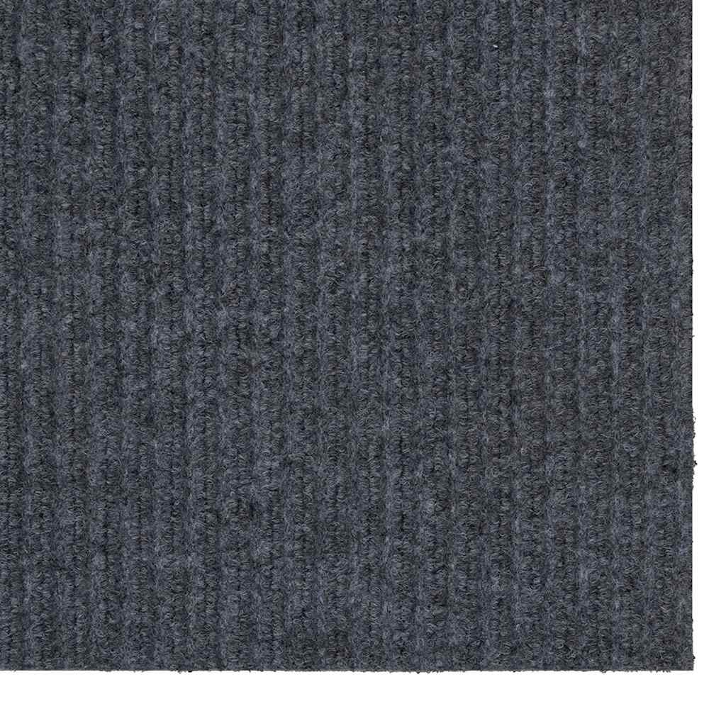 vidaXL Δερμάτινο Χαλί Γκρι 80 x 400 εκ. ύφασμα - Image 4