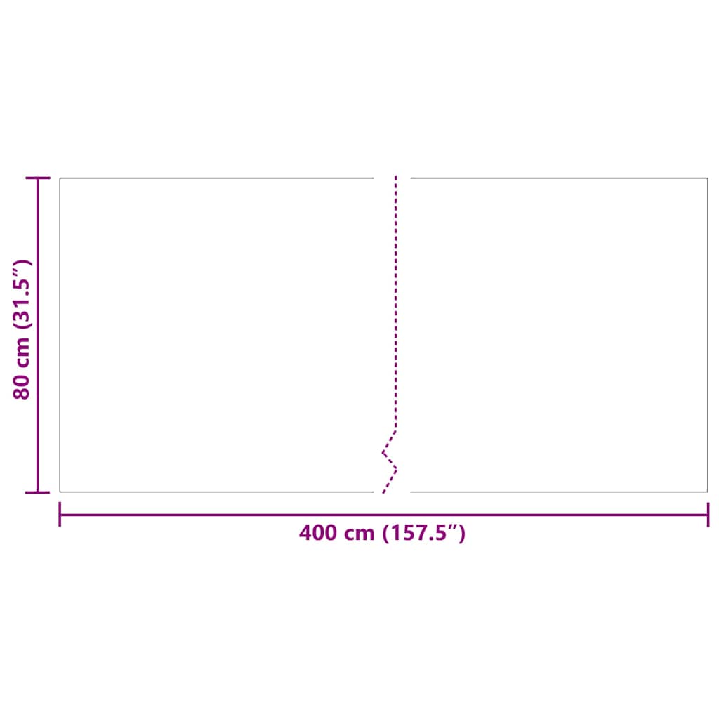 vidaXL Δερμάτινο Χαλί Γκρι 80 x 400 εκ. ύφασμα - Image 8