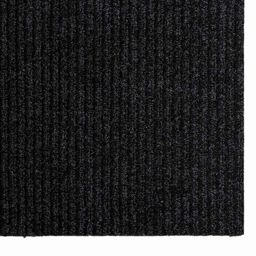 vidaXL Δερμάτινο Χαλί Ανθρακί 80 x 150 cm ύφασμα - Image 5