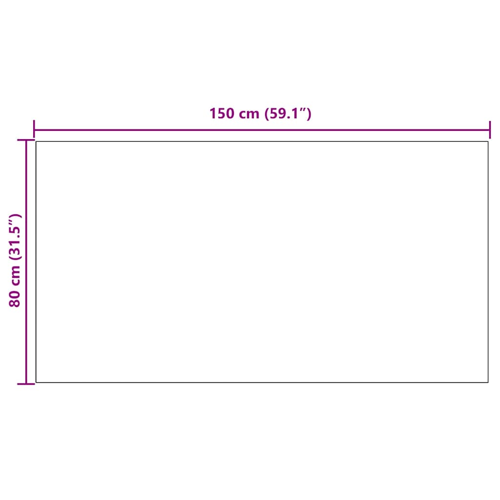 vidaXL Δερμάτινο Χαλί Ανθρακί 80 x 150 cm ύφασμα - Image 9