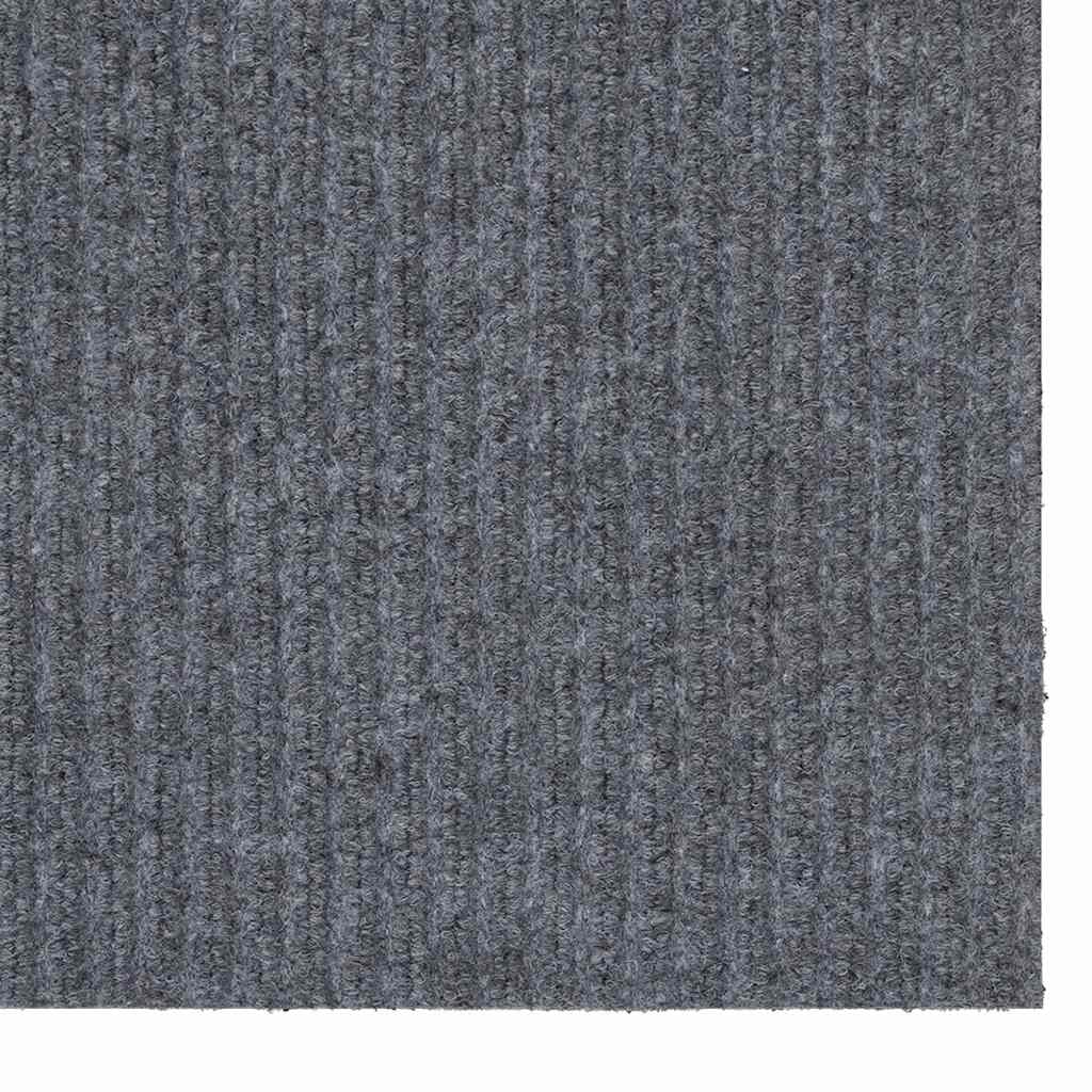 vidaXL Δερμάτινο Χαλί Ανοιχτό γκρι 80 x 250 cm ύφασμα - Image 4