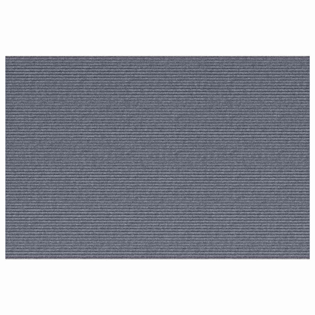 vidaXL Δερμάτινο Χαλί Ανοιχτό γκρι 100 x 150 cm ύφασμα - Image 2