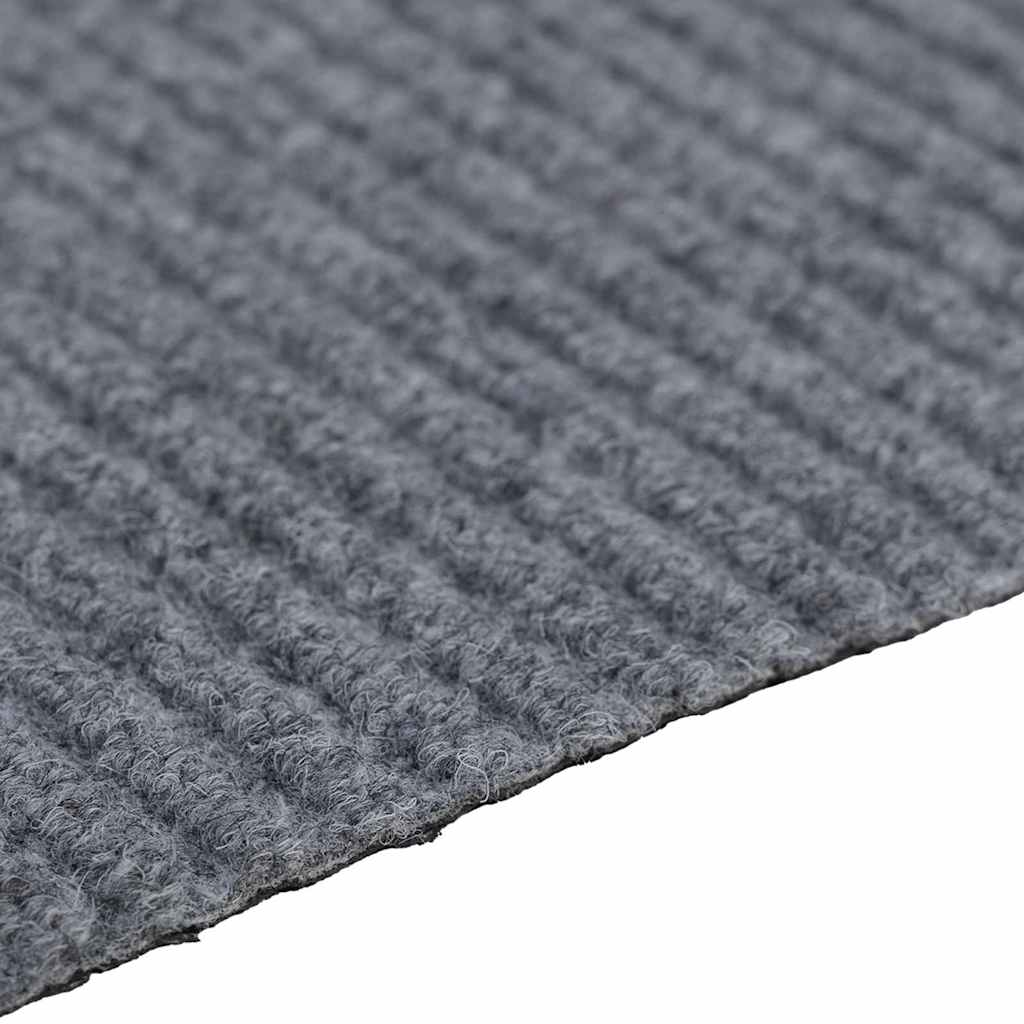 vidaXL Δερμάτινο Χαλί Ανοιχτό γκρι 100 x 200 cm ύφασμα - Image 6