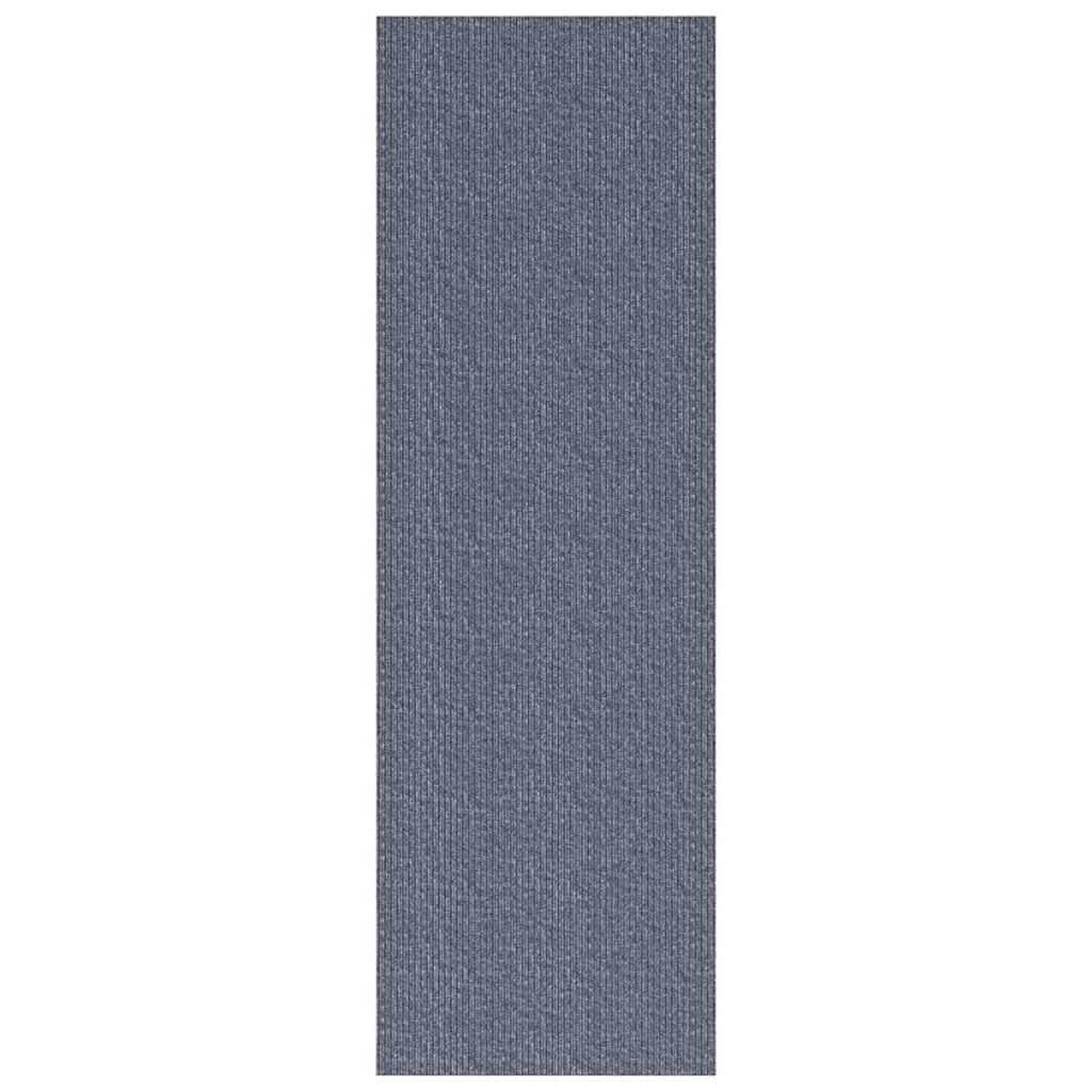 vidaXL Δερμάτινο Χαλί Ανοιχτό γκρι 100 x 250 cm ύφασμα - Image 2